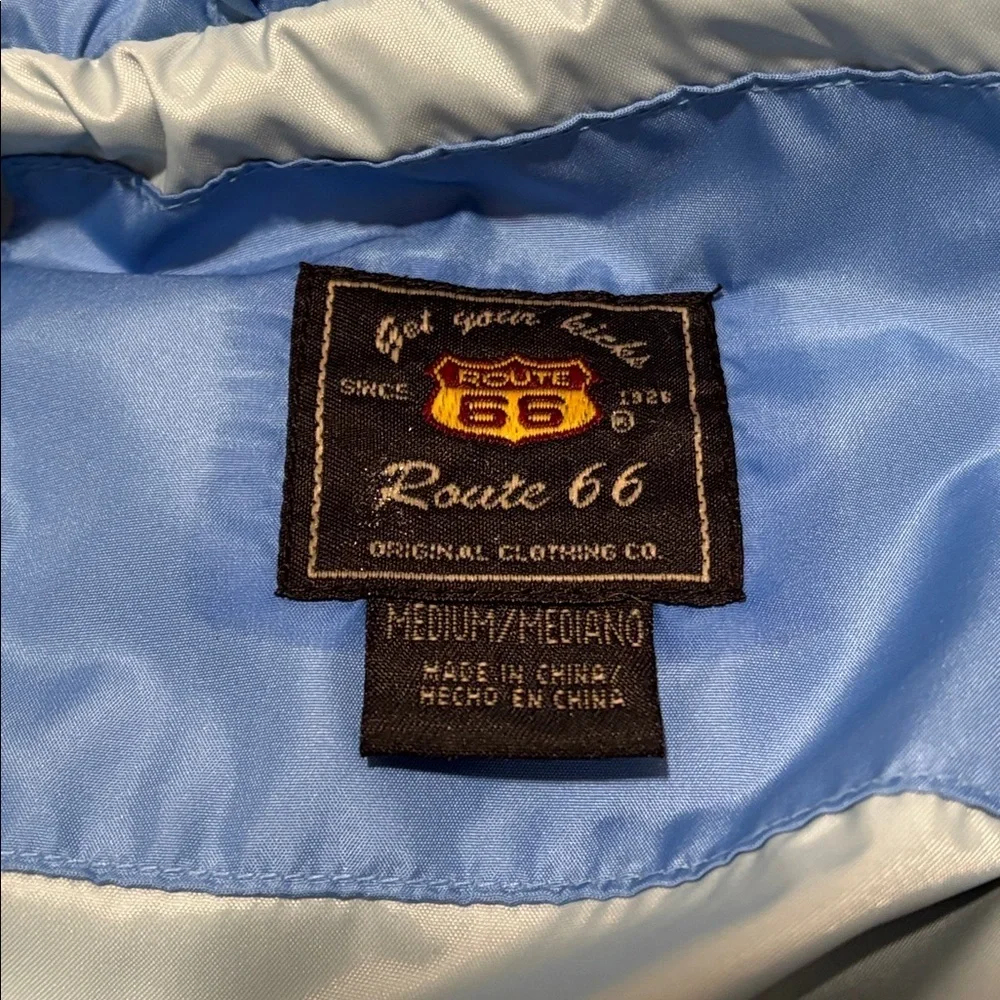 Route 66 Blue Down Jacket, size medium